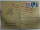 Allieerte Besatzung Michel Nr. 94 und 75 auf Postzustellurkndenbrief