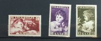 Saarland Michel Nr. 344 - 346 3 Werte Volkshilfe
