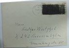 Bund Postkrieg Michel Nr.479 20 Jahre Vertreibung mit Übermalung schwarz matt