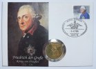 Deutschland 5 DM Numisbrieb mit 5 DM Friedrich der Große