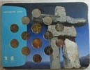 Kanada 12 x 25 Cent, 2 x 1 $ 5 $ Olympiade Vancouver 2010 in Canada. Alle Wintersportarten 2007-09 unc
