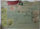 Deutsches Reich 4 x 10, 2 x 2 Milliarden Einschreibbrief Königsberg nach Oldenburg Michel Nr. 326 und 328