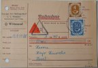 Bund Michel Nr. 124 u. 132 auf Nachnahmekarte