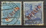 Berlin Michel Nr. 26 und 30 mit rotem Überdruck
