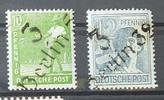 SBZ Michel Nr. 169 und 170 Bezirksstempel Aufdruck