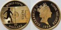 Cook Inseln 50 Dollar Fußball WM 1994
