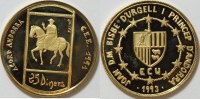Andora 25 Dinar Handelsunion Auflage nur 5000 Stück