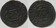 Brandenburg Franken 1/2 Schilling Markgraf Friedrich d. Ä. 1,2 g Silber 21 mm