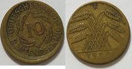 Deutsches Reich Weimar 10 Rentenpfennig