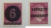 Alliierte Besatzung Herrnhut nichtamtliche Ausgaben Hitler Dauerserie
