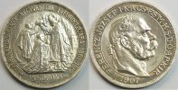 Österreich 5 Kronen zum 40. Krönungs - Jubiläum 1907