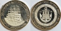 Deutschland Silbermed. Schifffahrtsmuseum Bremerhaven Papua erbaut 1926