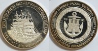 Deutschland Silbermed. Schifffahrtsmuseum Bremerhaven Papua erbaut 1926