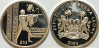 Sierra Leone 10 $ Olympischen Spiele 2004 in Athen