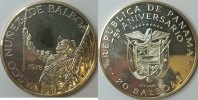 Panama 20 Balboas 1978 st  135,45 EUR incl. VAT.,  +  shipping