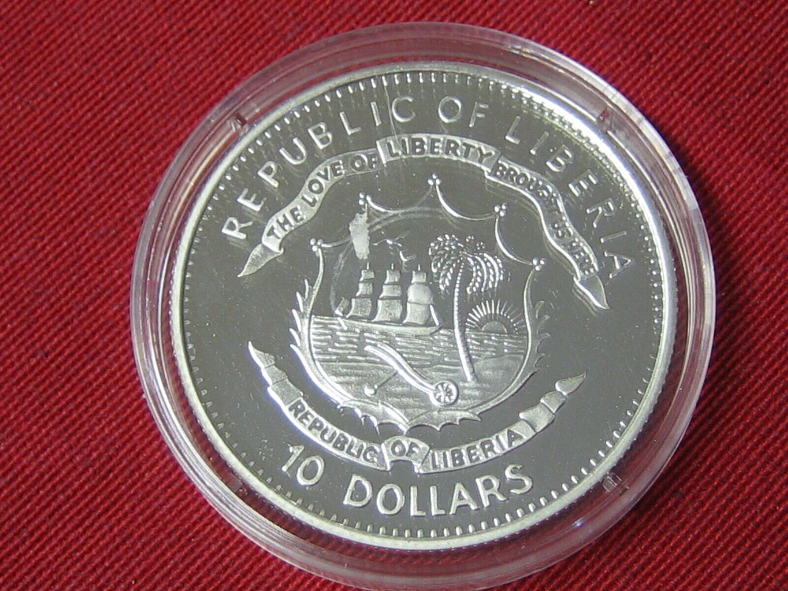 Liberia 10 Dollars 2005 Moric Benovsky Silber Proof Seefahrt MA Shops