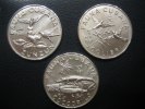 Cuba 3 x 5 Pesos Fauna Cubana Zunzun,Colibri,Cocodrilo
