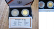 BRD 1 Goldmark BRD Goldmark 2001 F Chronik der Mark in Schatulle