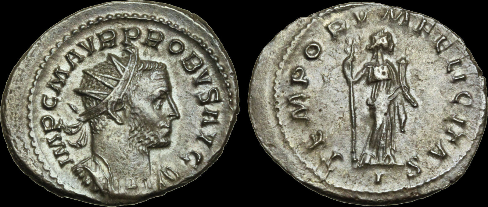 Roman Imperial Pr Ff Probus Billon Antoninianus Temporvm