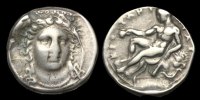 GREEK ITALY GR-FTKB - ITALY - Bruttium, Croton, AR Stater. Circa 400-325BC.