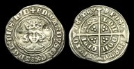 ENGLISH HAMMERED ED-FUTW - EDWARD III - 4th Iss. Treaty Halfgroat, 1361-9AD.