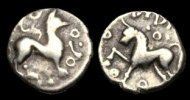 CELTIC BRITAIN CE-BPWW - CANTII - DUBNOVELLAUNUS - Silver Unit, c23-17BC.....RARE.....