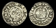 ENGLISH HAMMERED SX-KFQW - HENRY II - Short-X Penny Cl.1c, ca.1185-89AD.