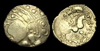 EUROPEAN CELTIC CE-BJBK - NORTH EAST GAUL, AULERCI EBUROVICES Gold 1/2 Stater (Hemi)