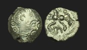 CELTIC GAUL CE-KUPD - NORTH CENTRAL GAUL, BELLOVAQUE, Pagus Catuslogi, AE Unit, ca.BC.