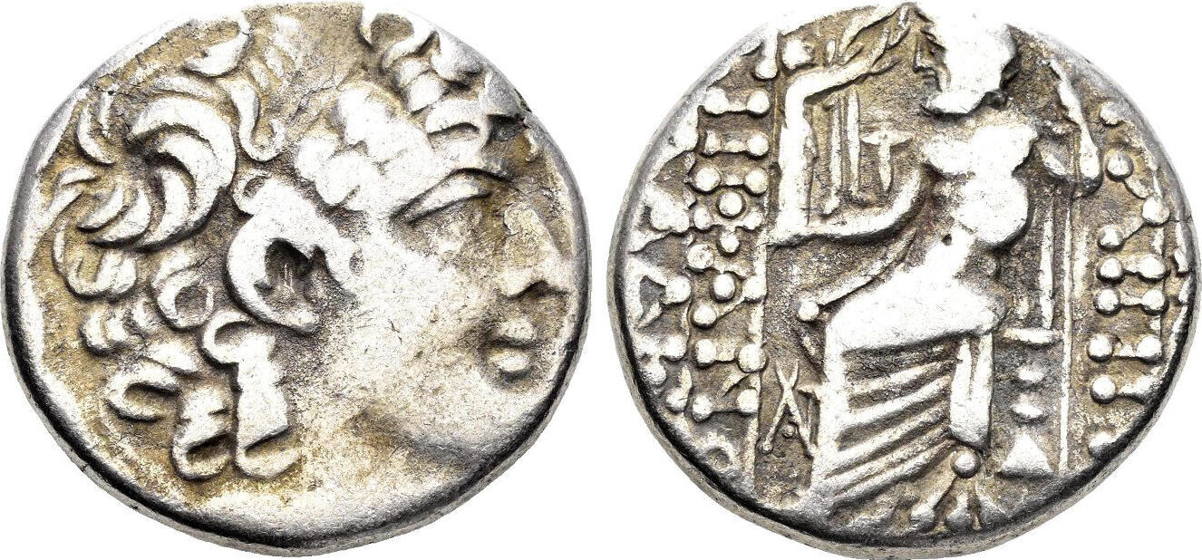 Seleucis And Pieria Tetradrachm Antioch Roman Rule Aulus Gabinius