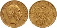 Sachsen 20 Mark Gold Albert 1873-1902.