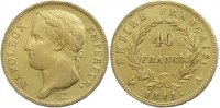 Frankreich 40 Francs Gold Napoleon I. 1804-1814, 1815.