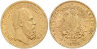 Württemberg 20 Mark Gold Karl 1864-1891. Picture