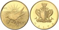Malta 20 Pounds Gold Unter britischer Verwaltung 1964-1974.