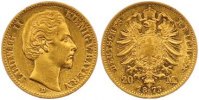 Bayern 20 Mark Gold Ludwig II. 1864-1886.