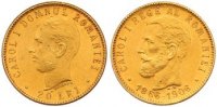 Rumänien 20 Lei Gold Carol I. 1866-1914.