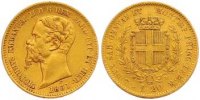 Italien-Sardinien 20 Lire Gold Vittorio Emanuele II. 1849-1878.