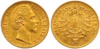 Bayern 20 Mark Gold Ludwig II. 1864-1886.