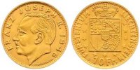 Liechtenstein 10 Franken Gold Franz Joseph II. 1938-1989.