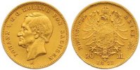 Sachsen 20 Mark Gold Johann 1854-1873.