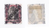 Dt. Auslandspostämter - Türkei 50C auf 40Pf Deutsche Auslandspostämter "Türkei 50 Centimes auf 40 Pfennig" gest.,