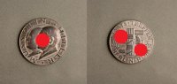Silbermedaille A.H. und Mussolini 1938 Berlin/Rom