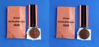 3. Reich Kriegsverdienstmedaille mit Verleihungstüte und Band