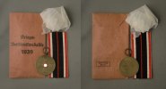 3. Reich KRIEGS-VERDIENSTMEDAILLE 1939 am Band mit Verleihungstüte