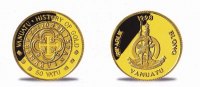 Vanuatu 50 Vatu Vanuatu 50 Vatu Gold 1/25 Unze, Spanische Goldmünze