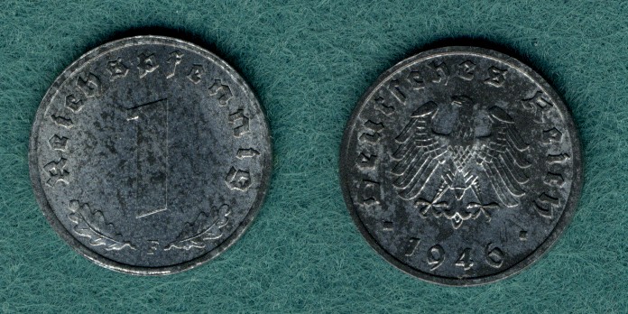 Allierte Besetzung J.373b 1 Pfennig 1946 F vz/stgl. 