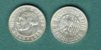 III. Reich 2 Reichsmark 1933 F ss/vz Marti...