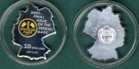 Nauru 10 Dollars 2001 PP, in Form einer De...