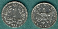 III. Reich 1 Reichsmark 1936 J ss/vz J. 354
