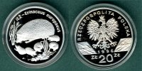 Polen 20 Zlotych 1996 PP Igelfamilie 145,00 EUR 